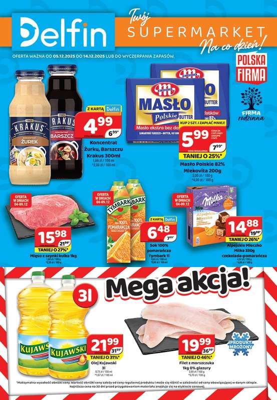 Delfin - gazetka promocyjna Gazetka od piątku 05.12 do niedzieli 14.12
