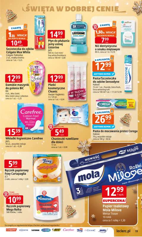 Leclerc - gazetka promocyjna Oferta E.Leclerc I Święta w dobrej cenie od wtorku 09.12 do wtorku 23.12 - strona 19