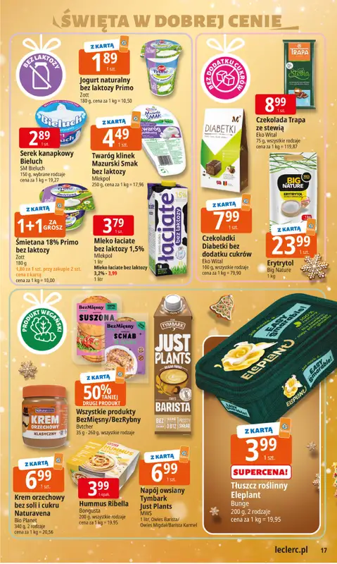 Leclerc - gazetka promocyjna Oferta E.Leclerc I Święta w dobrej cenie od wtorku 09.12 do wtorku 23.12 - strona 17