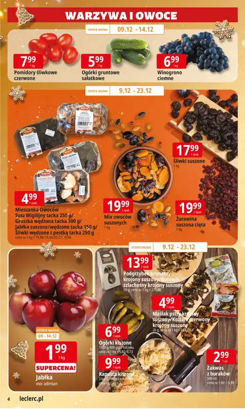 Leclerc - gazetka promocyjna Oferta E.Leclerc I Święta w dobrej cenie od wtorku 09.12 do wtorku 23.12 - strona 4