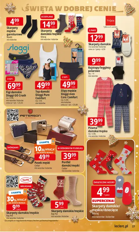 Leclerc - gazetka promocyjna Oferta E.Leclerc I Święta w dobrej cenie od wtorku 09.12 do wtorku 23.12 - strona 27
