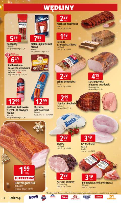 Leclerc - gazetka promocyjna Oferta E.Leclerc I Święta w dobrej cenie od wtorku 09.12 do wtorku 23.12 - strona 6
