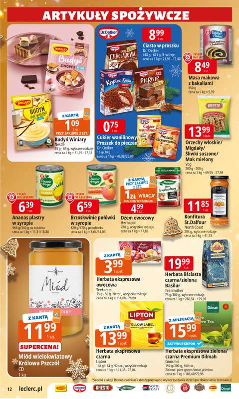 Leclerc - gazetka promocyjna Oferta E.Leclerc I Święta w dobrej cenie od wtorku 09.12 do wtorku 23.12 - strona 12