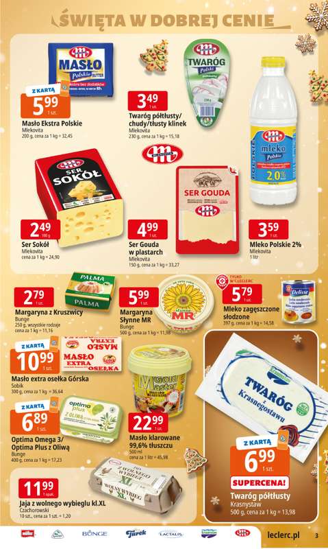 Leclerc - gazetka promocyjna Oferta E.Leclerc I Święta w dobrej cenie od wtorku 09.12 do wtorku 23.12 - strona 3