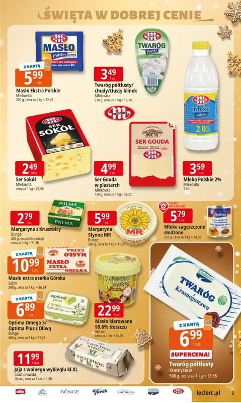 Leclerc - gazetka promocyjna Oferta E.Leclerc I Święta w dobrej cenie od wtorku 09.12 do wtorku 23.12 - strona 3