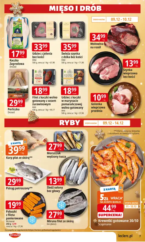 Leclerc - gazetka promocyjna Oferta E.Leclerc I Święta w dobrej cenie od wtorku 09.12 do wtorku 23.12 - strona 7