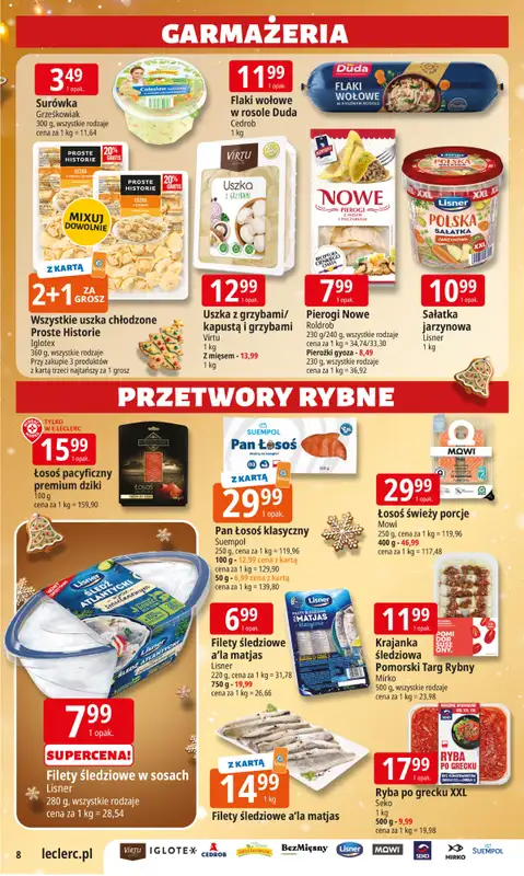 Leclerc - gazetka promocyjna Oferta E.Leclerc I Święta w dobrej cenie od wtorku 09.12 do wtorku 23.12 - strona 8