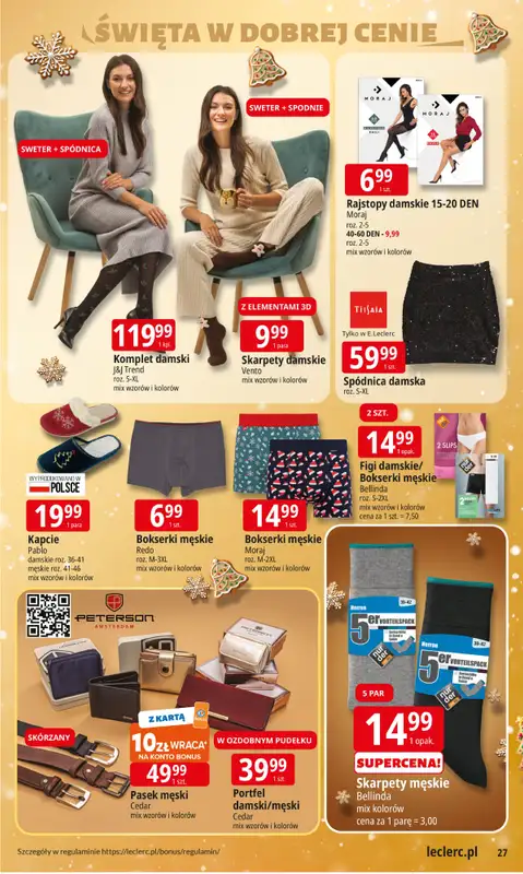 Leclerc - gazetka promocyjna Oferta E.Leclerc I Święta w dobrej cenie od wtorku 09.12 do wtorku 23.12 - strona 27
