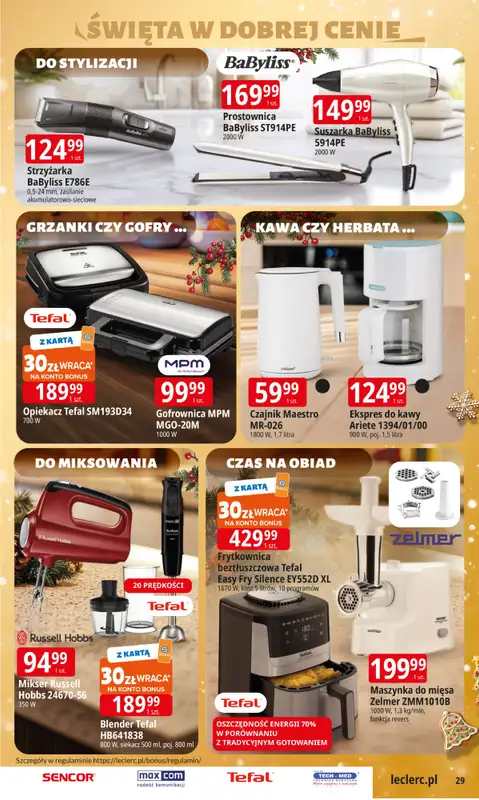 Leclerc - gazetka promocyjna Oferta E.Leclerc I Święta w dobrej cenie od wtorku 09.12 do wtorku 23.12 - strona 29