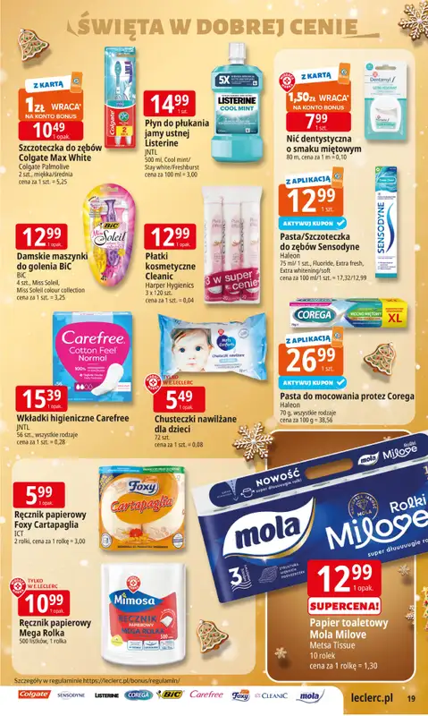 Leclerc - gazetka promocyjna Oferta E.Leclerc I Święta w dobrej cenie od wtorku 09.12 do wtorku 23.12 - strona 19