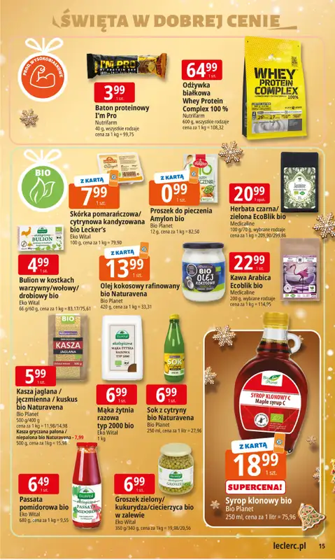 Leclerc - gazetka promocyjna Oferta E.Leclerc I Święta w dobrej cenie od wtorku 09.12 do wtorku 23.12 - strona 15