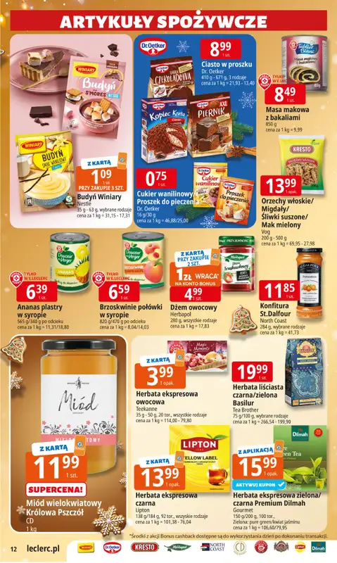 Leclerc - gazetka promocyjna Oferta E.Leclerc I Święta w dobrej cenie od wtorku 09.12 do wtorku 23.12 - strona 12