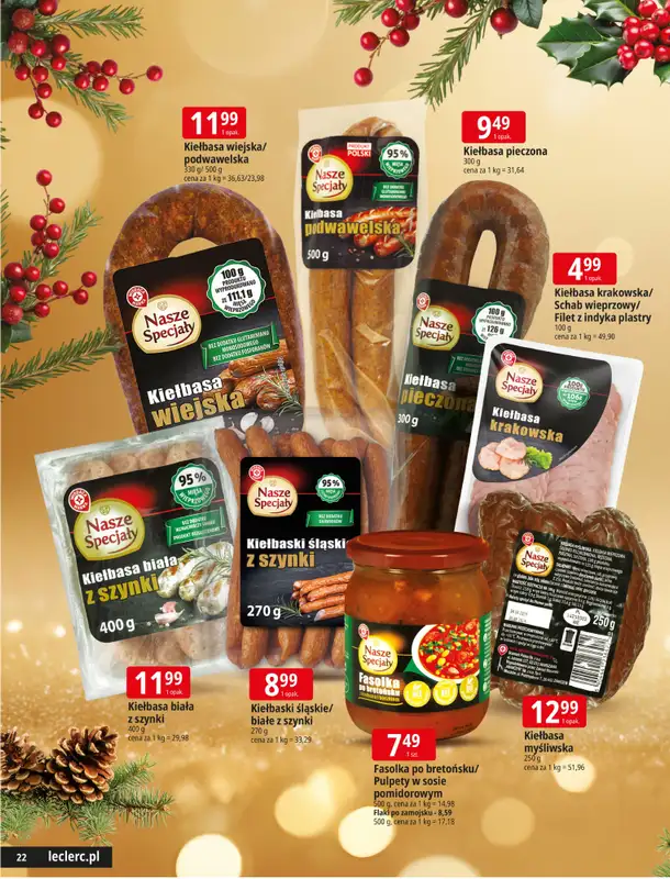 Leclerc - gazetka promocyjna Święta w dobrej cenie od wtorku 09.12 do wtorku 23.12 - strona 22