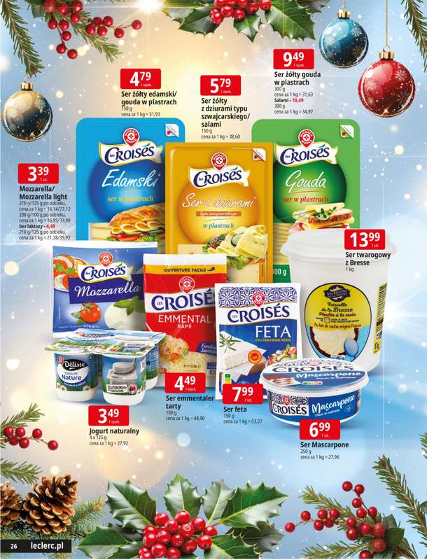 Leclerc - gazetka promocyjna Święta w dobrej cenie od wtorku 09.12 do wtorku 23.12 - strona 26