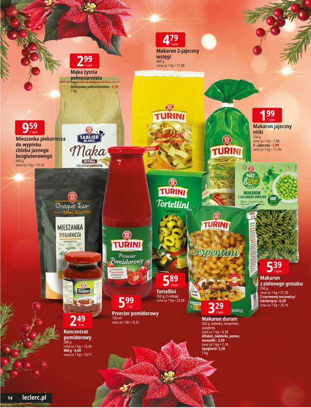 Leclerc - gazetka promocyjna Święta w dobrej cenie od wtorku 09.12 do wtorku 23.12 - strona 14