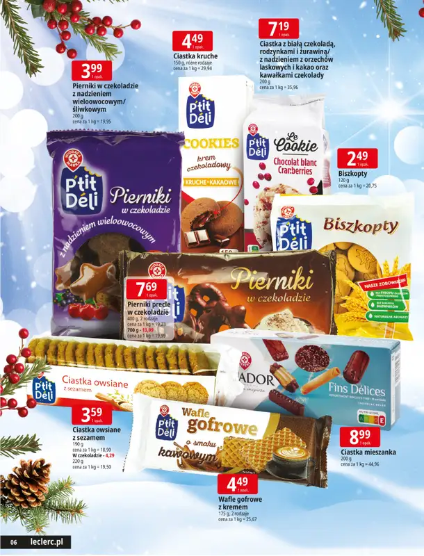 Leclerc - gazetka promocyjna Święta w dobrej cenie od wtorku 09.12 do wtorku 23.12 - strona 6