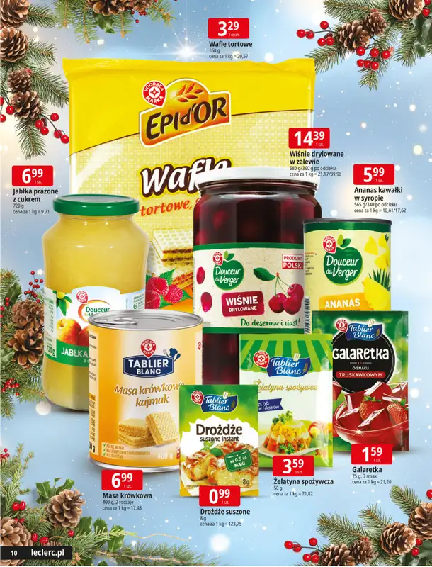 Leclerc - gazetka promocyjna Święta w dobrej cenie od wtorku 09.12 do wtorku 23.12 - strona 10