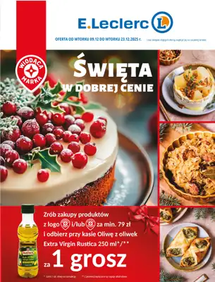 Leclerc - gazetka promocyjna Święta w dobrej cenie od wtorku 09.12 do wtorku 23.12