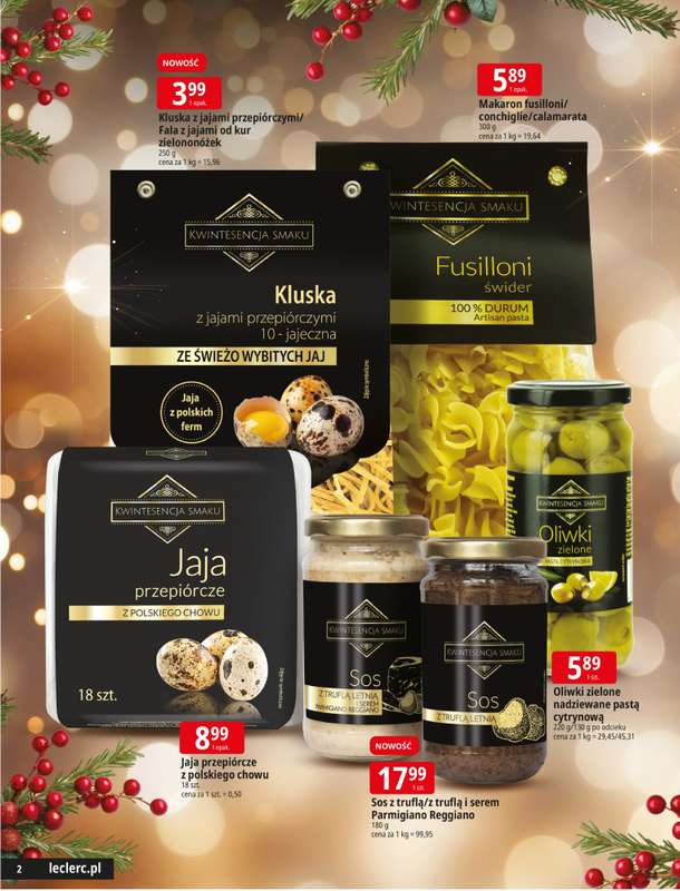 Leclerc - gazetka promocyjna Święta w dobrej cenie od wtorku 09.12 do wtorku 23.12 - strona 2