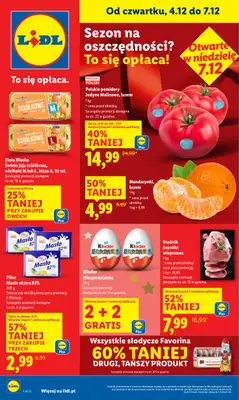 Lidl - gazetka promocyjna Oferta od czwartku od czwartku 04.12 do niedzieli 07.12