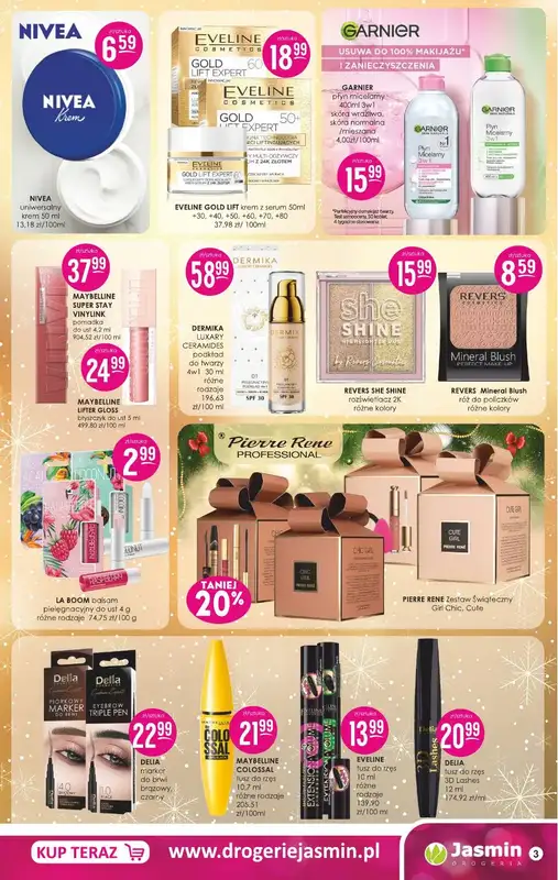 Drogerie Jasmin - gazetka promocyjna Gazetka od poniedziałku 08.12 do środy 31.12 - strona 3
