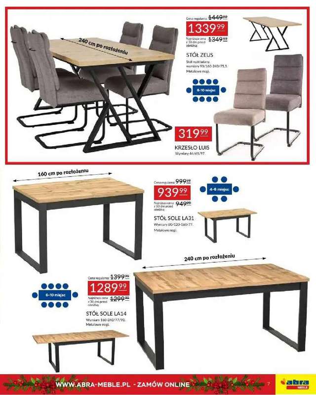 Abra Meble - gazetka promocyjna Obniżki w prezencie od środy 03.12 do piątku 26.12 - strona 7