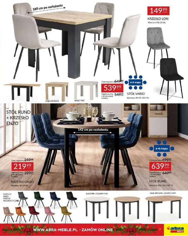 Abra Meble - gazetka promocyjna Obniżki w prezencie od środy 03.12 do piątku 26.12 - strona 5