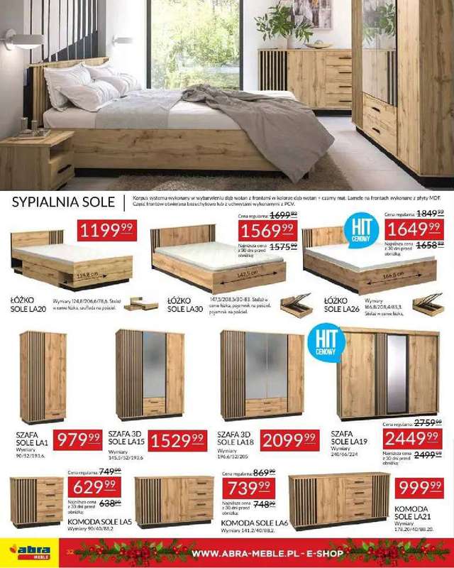 Abra Meble - gazetka promocyjna Obniżki w prezencie od środy 03.12 do piątku 26.12 - strona 32