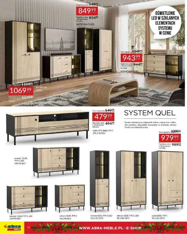 Abra Meble - gazetka promocyjna Obniżki w prezencie od środy 03.12 do piątku 26.12 - strona 18