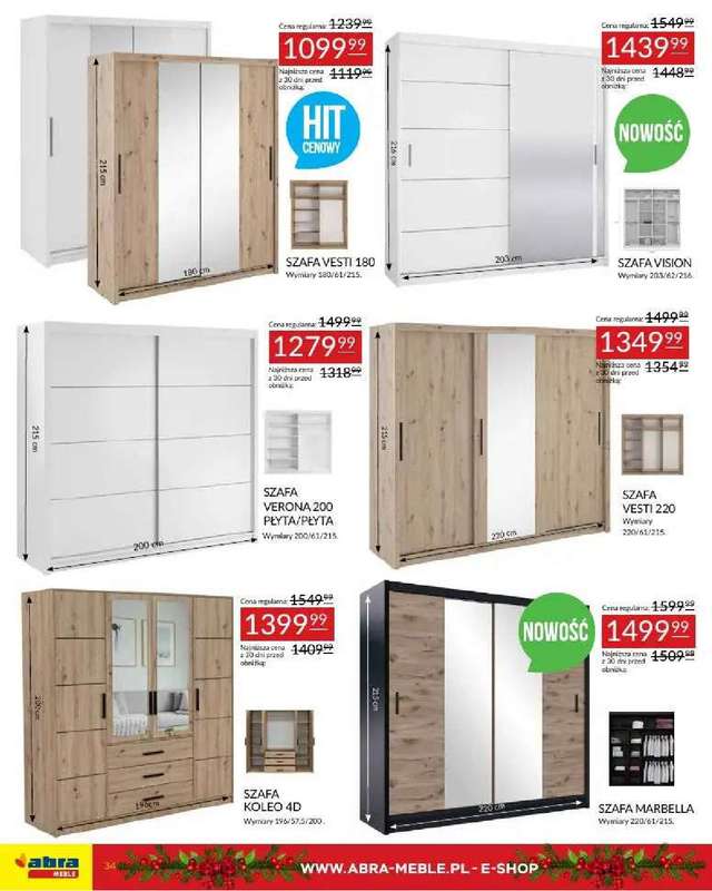 Abra Meble - gazetka promocyjna Obniżki w prezencie od środy 03.12 do piątku 26.12 - strona 34