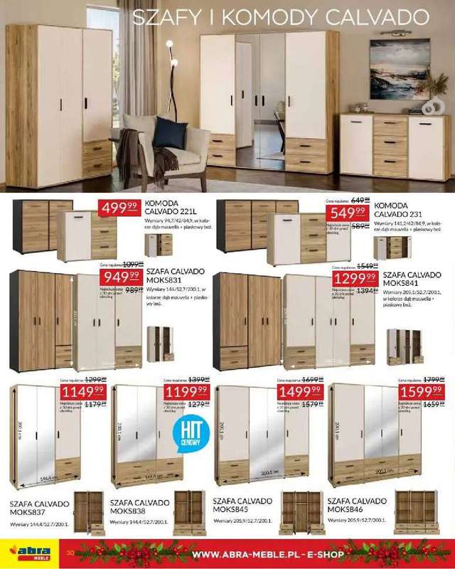 Abra Meble - gazetka promocyjna Obniżki w prezencie od środy 03.12 do piątku 26.12 - strona 30