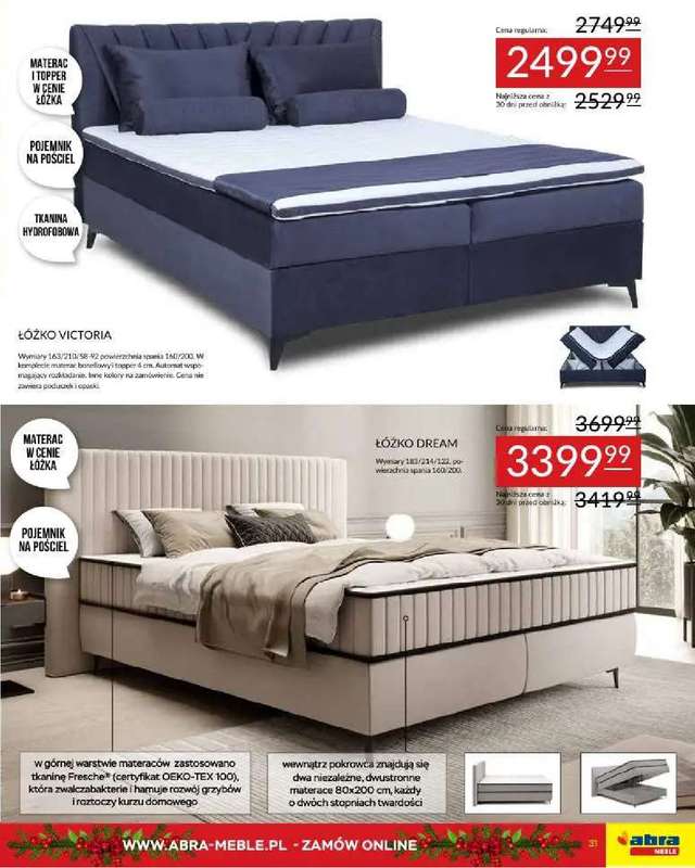 Abra Meble - gazetka promocyjna Obniżki w prezencie od środy 03.12 do piątku 26.12 - strona 31