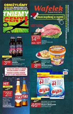 Wafelek - gazetka promocyjna Gazetka od poniedziałku 08.12 do wtorku 16.12