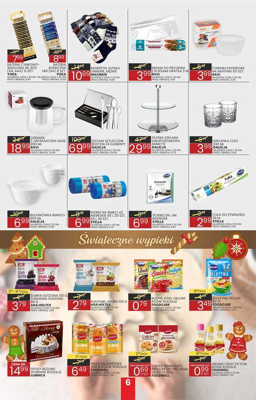 Wafelek - gazetka promocyjna Gazetka od poniedziałku 08.12 do wtorku 16.12 - strona 6