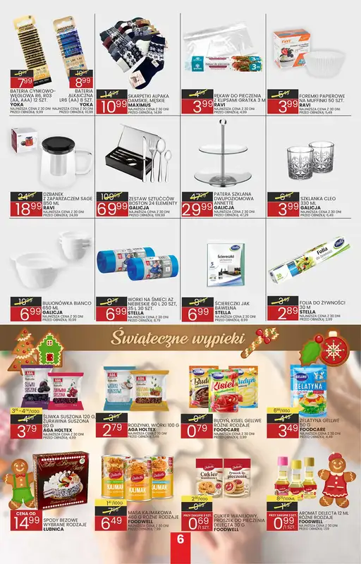 Wafelek - gazetka promocyjna Gazetka od poniedziałku 08.12 do wtorku 16.12 - strona 6