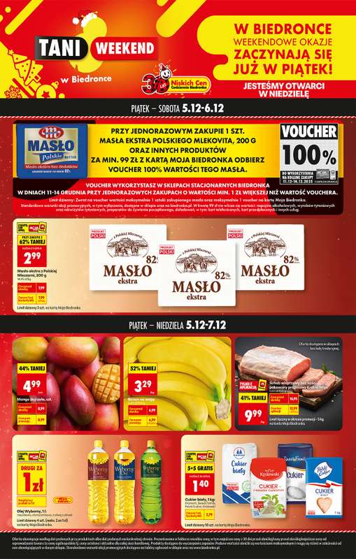Biedronka - gazetka promocyjna Tani Weekend od piątku 05.12 do niedzieli 07.12