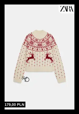 Zara - gazetka promocyjna Świąteczne swetry od niedzieli 07.12  - strona 4