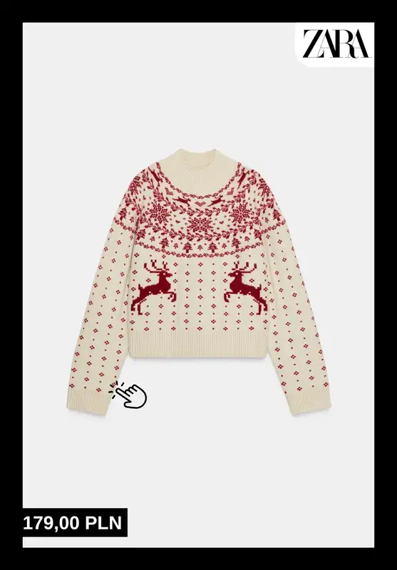 Zara - gazetka promocyjna Świąteczne swetry od niedzieli 07.12  - strona 4