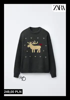 Zara - gazetka promocyjna Świąteczne swetry od niedzieli 07.12  - strona 9