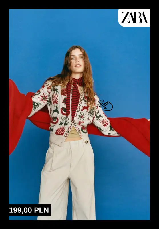 Zara - gazetka promocyjna Świąteczne swetry od niedzieli 07.12  - strona 3