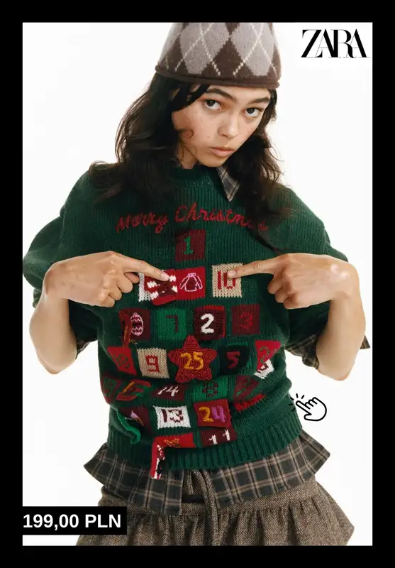 Zara - gazetka promocyjna Świąteczne swetry od niedzieli 07.12  - strona 2