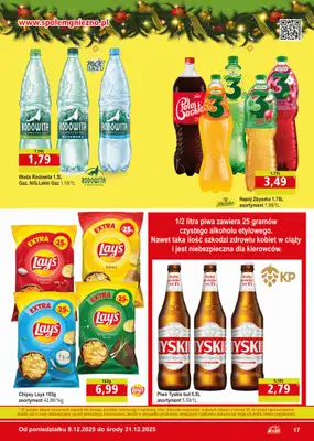 Społem - Blisko i Korzystnie - gazetka promocyjna Gazetka PSS Gniezno od poniedziałku 08.12 do środy 31.12 - strona 17