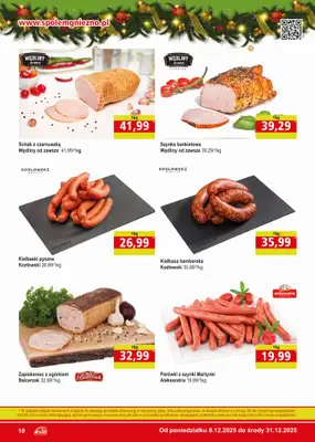 Społem - Blisko i Korzystnie - gazetka promocyjna Gazetka PSS Gniezno od poniedziałku 08.12 do środy 31.12 - strona 10