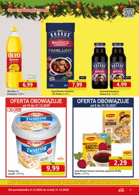 Społem - Blisko i Korzystnie - gazetka promocyjna Gazetka PSS Gniezno od poniedziałku 08.12 do środy 31.12 - strona 7