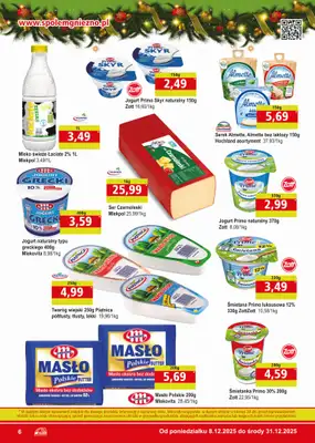 Społem - Blisko i Korzystnie - gazetka promocyjna Gazetka PSS Gniezno od poniedziałku 08.12 do środy 31.12 - strona 6