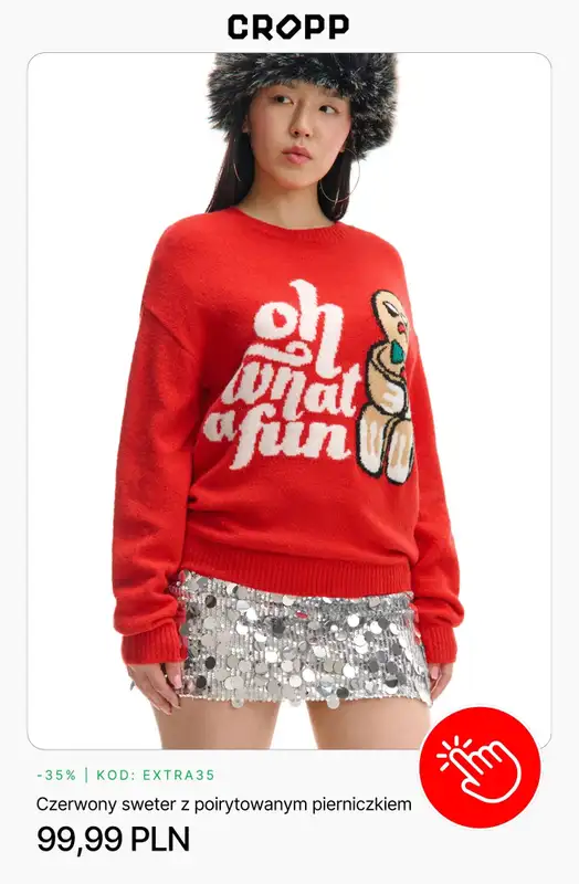 Cropp - gazetka promocyjna Ubrania świąteczne dla niej od piątku 05.12  - strona 2