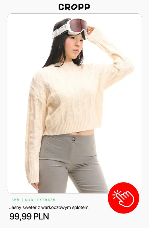 Cropp - gazetka promocyjna Ubrania świąteczne dla niej od piątku 05.12  - strona 8