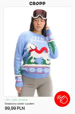 Cropp - gazetka promocyjna Ubrania świąteczne dla niej od piątku 05.12  - strona 4