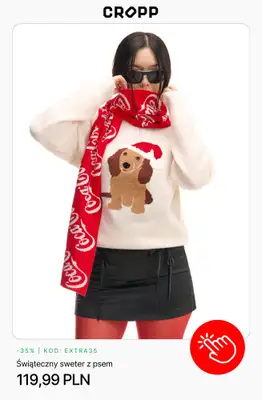 Cropp - gazetka promocyjna Ubrania świąteczne dla niej od piątku 05.12  - strona 3