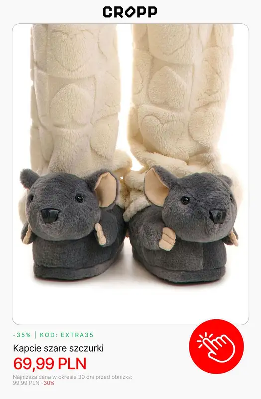 Cropp - gazetka promocyjna Piżamy i kapcie dla niej od soboty 06.12  - strona 5